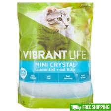 Mini Crystal Cat Litter Unscented Low Dust Odor Control Fast Absorbing 8 lb New