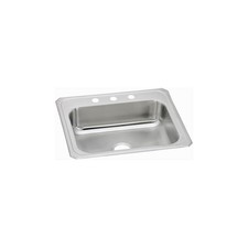 Elkay CR2522 Celebrity 25" Drop In Single Basin Stainless Steel - 3 Faucet Holes