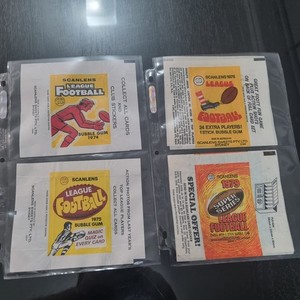 Rugby League NSWRL, QRL Wax Wrappers X 6 - 1974,1975,1978,1979,1980,1981 MINT 