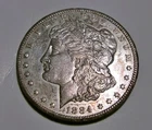 1884-CC Carson City Morgan Silver Dollar XF/AU