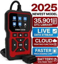 2025 OBD2 Scanner V519 – Live Data, DTC Reader, Battery Test, Car Code Reader