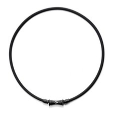 Colantotte TAO Necklace RAFFI Matte Black Magnetic Therapy Hairline Finish JP