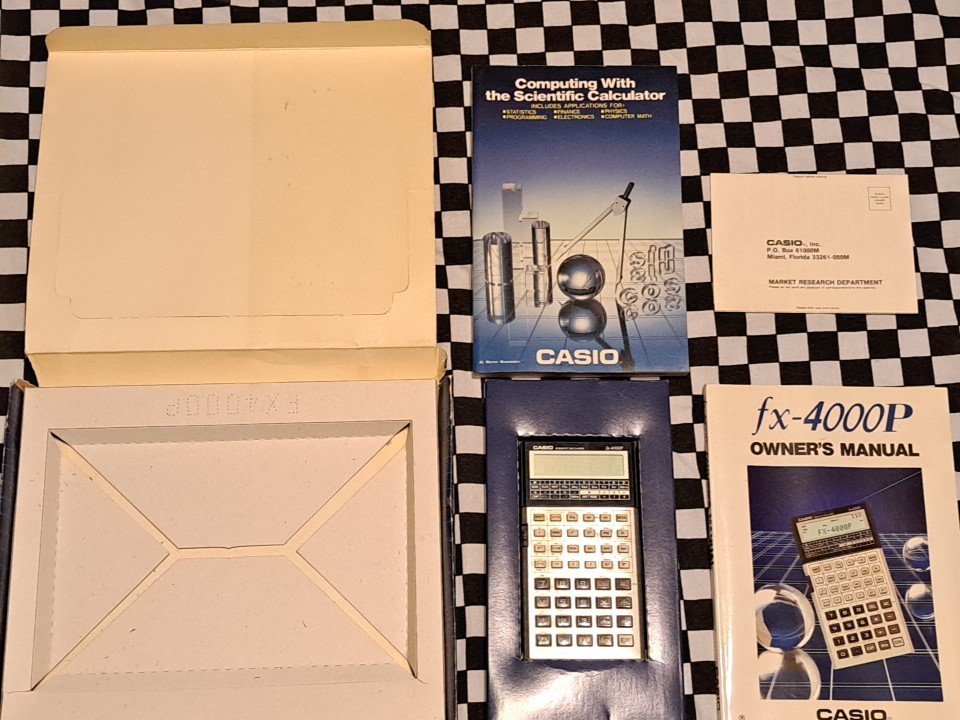 Calculatrice Scientifique Casio Fx-4000P Programmable D'occasion - Avec Manuel