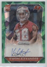 2015 Panini Prizm Rookie Signatures Green Crystal 70/75 Kwon Alexander Auto g1z
