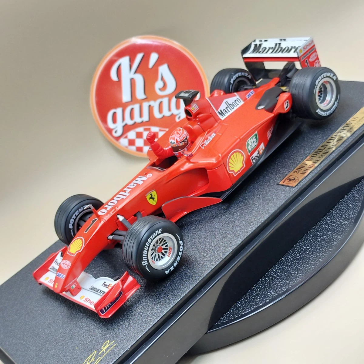 Hot Wheels Michael Schumacher 1:18 Scale Diecast Racing Cars for