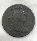 Photo of a 1800-P Half Cent from an eBay listing that sold on Jun 18, 2026
