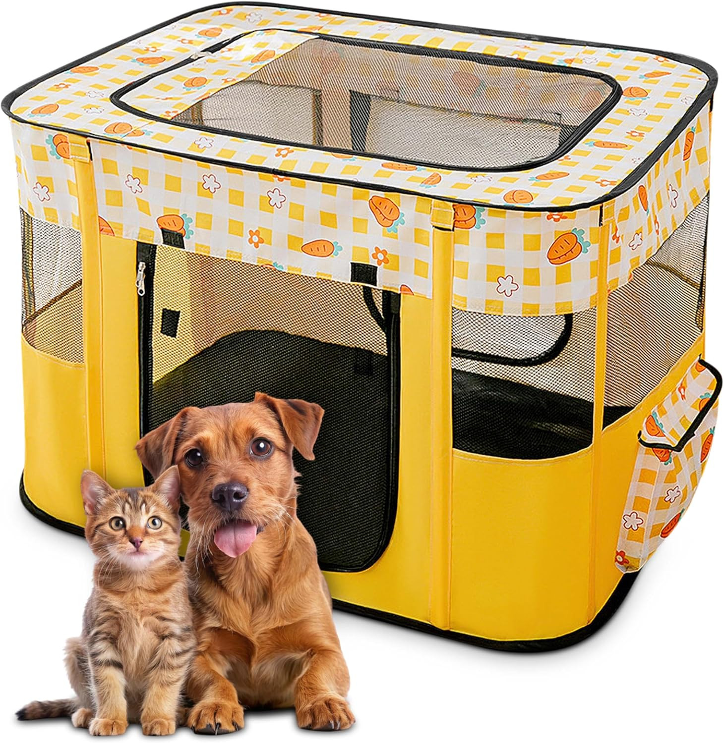 Recinto Professionale per Cuccioli | Box Cani Interno Pieghevole a Rete