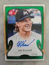 Luke Keaschall 2026 Topps Tier One Green #/49 Shots Autograph Auto Card Twins SP