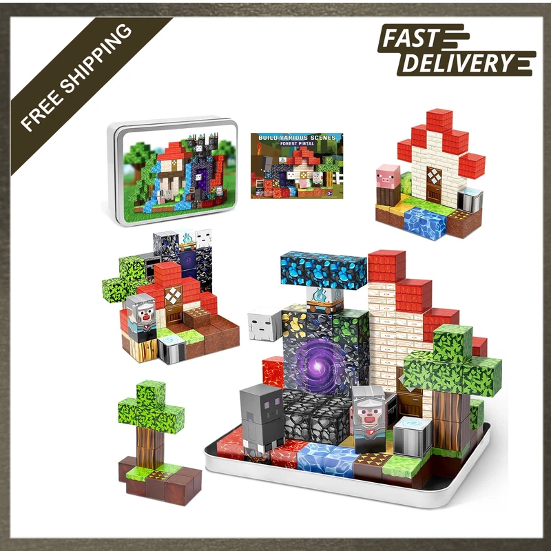 70-Piece Magnetic Blocks with Case