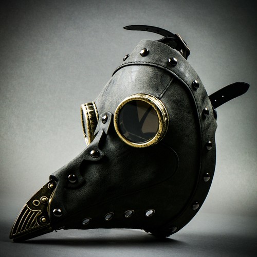 Plague Doctor Steampunk Long BirdNose Halloween Adult Cosplay Costume Party Mask - Picture 56 of 138