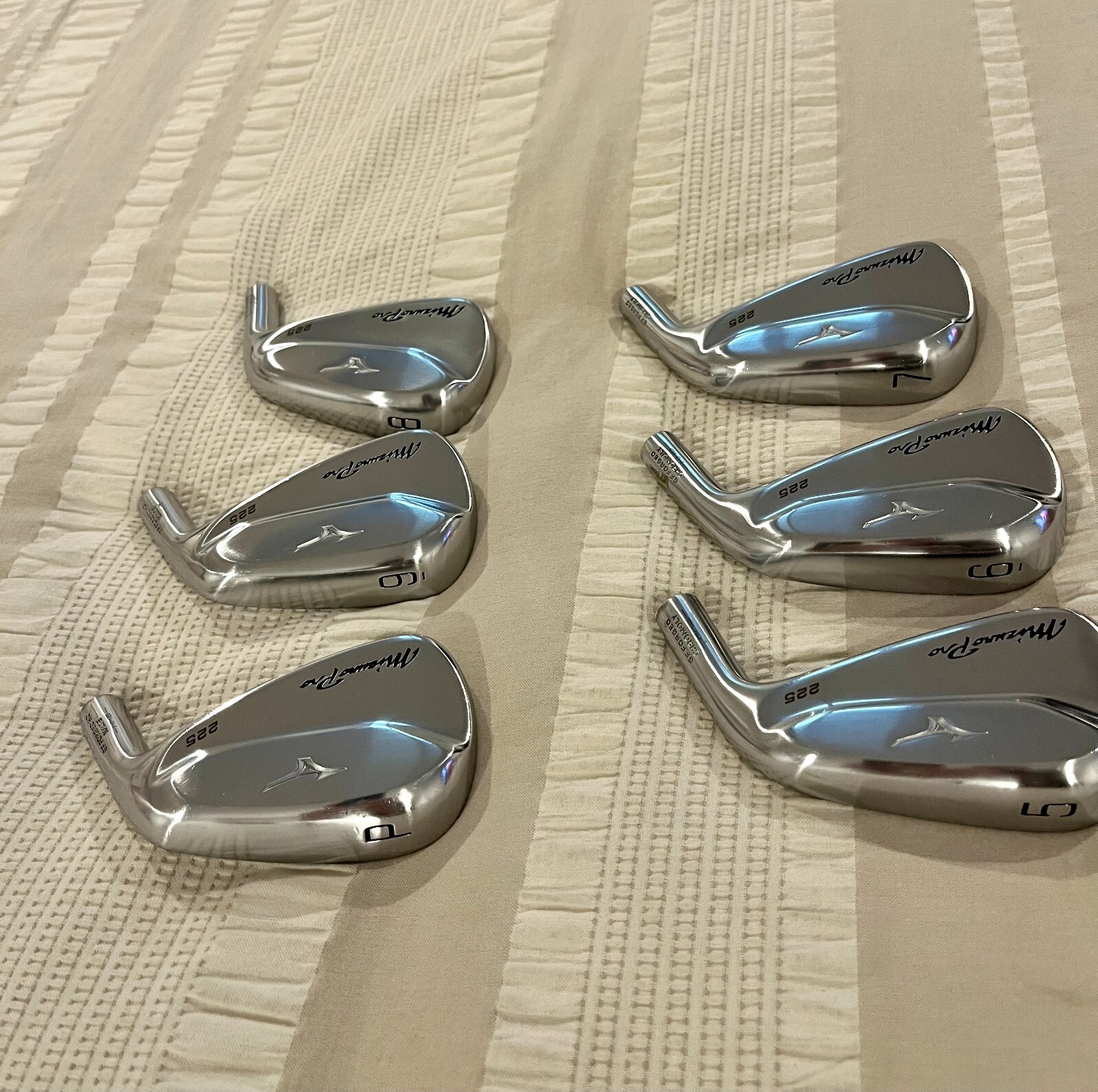 Mizuno Pro 225 5PW Iron Set Heads Only RH eBay