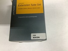 Promaster Auto Focusing Macro Extension Tube Set 12mm, 20mm, 36mm For Nikon F