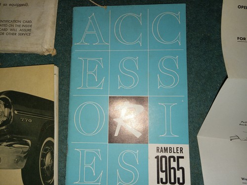 Rambler Classic 1963 juego manual del dueño/guía del propietario original ¡y más! - Imagen 6 de 10