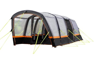 Olpro 4 Personen aufblasbares Zelt - Blakedown Breeze Air Beam Family Camping grau