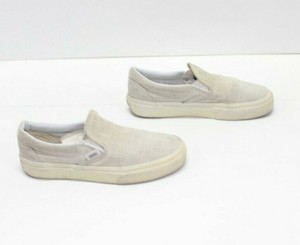 vans slip on beige