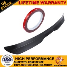 Universal Carbon Fiber Car Rear Tail Roof Lip Top Spoiler Wing Trim Abs Strips Universal Carbon Fiber Car Rear Tail Roof Lip Top Spoiler Wing Trim Abs Strips