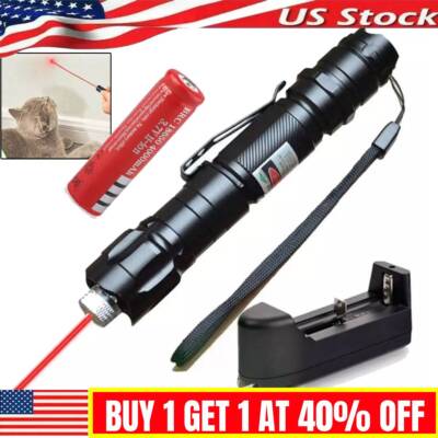 6000Mile Red Laser Pointer Lazer Pen High Power Visible Beam Light +Battery New