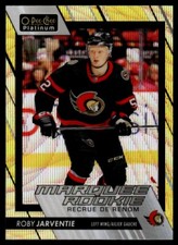 2023-24 O-Pee-Chee Platinum Neon Yellow Surge Roby Jarventie Rookie Ottawa