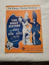 I'm Always Chasing Rainbows From The Dolly Sisters 1918 Vintage Sheet Music Pop