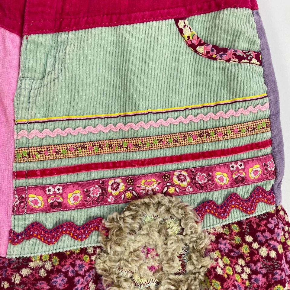 Mini falda floral de retazos de pana talla 10 Oilily para niñas estampado mixto Foto 2 de 4