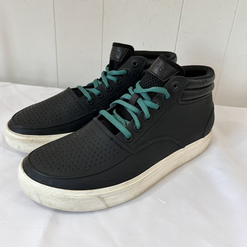 white high top crocs