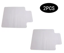 2PCS 90 X 120 X 0.2cm PVC Home-use Protective Mat for Floor Chair Transparent