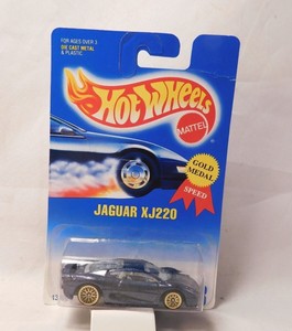 Mattel Hot Wheels 1991 #203 Jaguar XJ220 Blue w/Large Rear ...