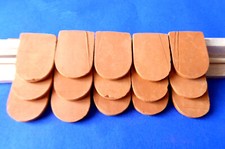 Dachziegel Ziegelsteine Biberschwanz Modellbau Puppenstube Krippe Miniatur 1:12