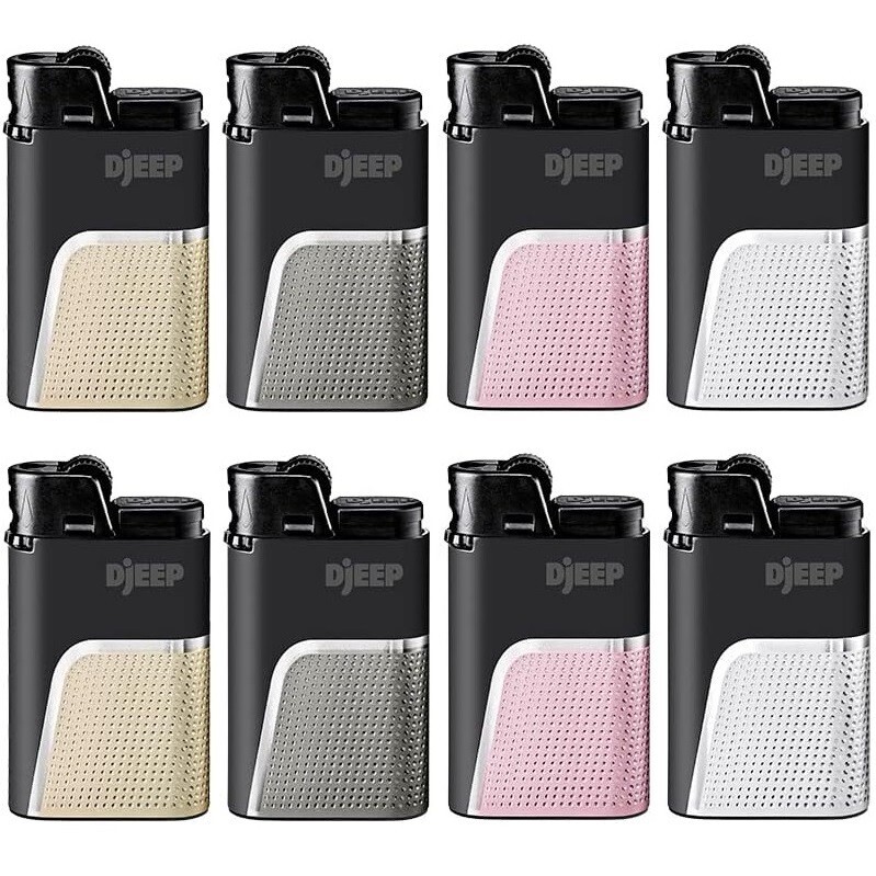 S Bold Textured Metallic Design Disposable 2 Lighters/color