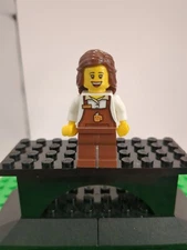   LEGO Girl Female City Town Breakfast Restaurant Server Coffee Food 
