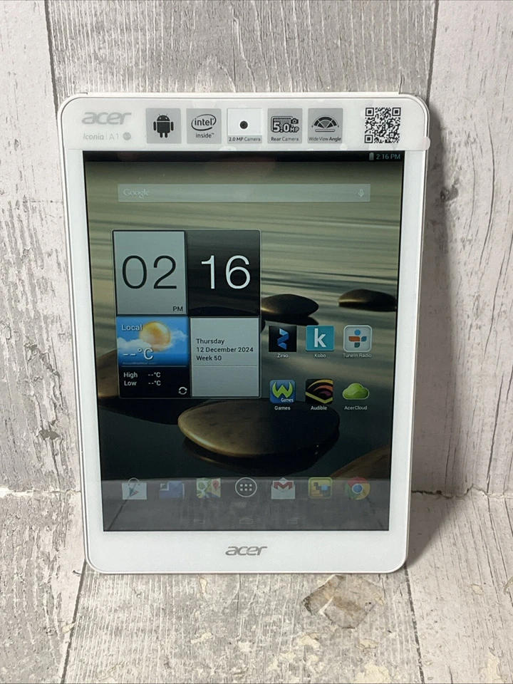 Acer Iconia A1-830 Android Tablet White/Silver - 16GB Flash Memory & 1GB RAM - Image 3 of 4
