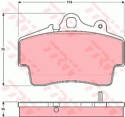 Plaquettes de frein Porsche 911 3.6 GT3 pour éliminer les sifflements au freinage