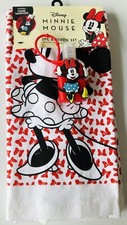 Disney Minnie Mouse 3 Piece Kitchen Set  2 Dish Hand Towels  Hand Cleaner