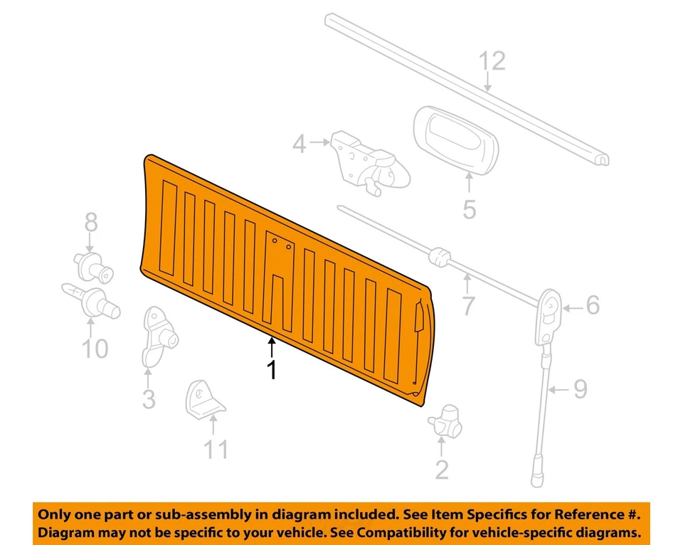 1999 2006 GMC Sierra 2500 OEM Victory Red Crew Minor Scuffs Trunk Lid - Изображение 3 из 4