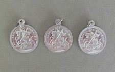 Heiliger Georg / Mutter Gottes Medaille 3 Stück Anhänger Kette Beschützer NJ 23 