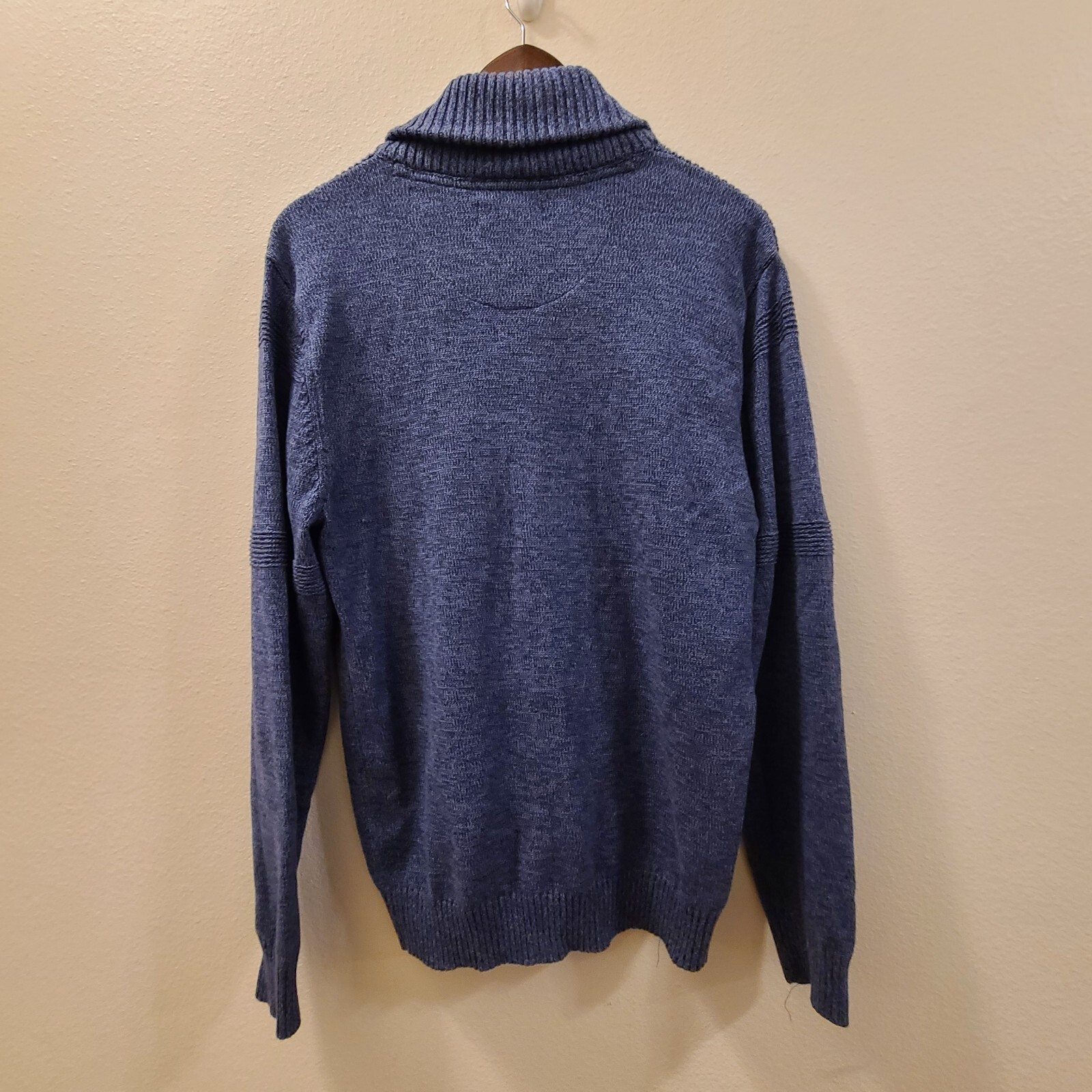 Method Shawl Collar Pullover Sweater Blue Men's S… - image 8