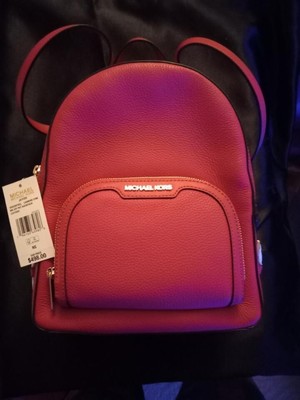 Michael Kors Pebble Leather Backpack - Carmine Pink - NWT
