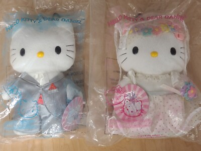 2 LOT Hello Kitty & Dear Daniel McDonalds Sweet Heart Wedding Couple Toys 1A1
