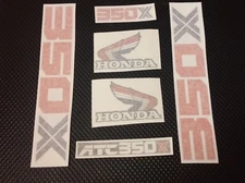 1986 Honda ATC350X 86 ATC 350X 3 Wheeler. Decal Kit! Comes with all 8 Stickers!