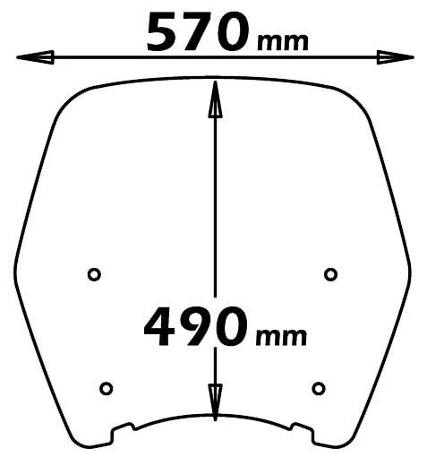 isotta parabrezza tipo originale per Honda SH 125i 150i 2009 2010 2011 2012 - Immagine 3 di 3