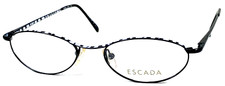 ESCADA E370 EZ1 NOS Italy White/Black Polish Eyeglasses Frame 50-17-130
