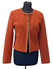 Rinascimento Orange With Gold Detail Women’s Blazer Size M