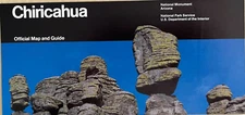 Vintage 1989 CHIRICAHUA NM   NATIONAL PARK SERVICE UNIGRID BROCHURE  Guide Map
