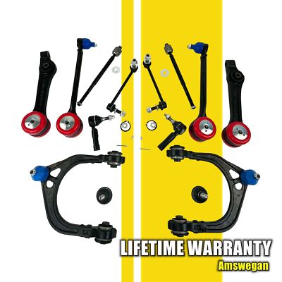 14pcs Control Arm Ball Joint Tie Rod Sway Bar Kit for 2005-2010 Chrysler 300