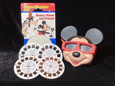Mickey Mouse And Friends Reels & View-Master 3-D Viewer Mattel DISNEY