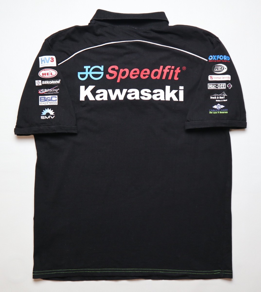 Kawasaki SPEEDFIT JG Team シャツ JG SPEEDFIT KAWASAKI TEAM VINTAGE RACING GRAPHIC POLO SHIRT JERSEY