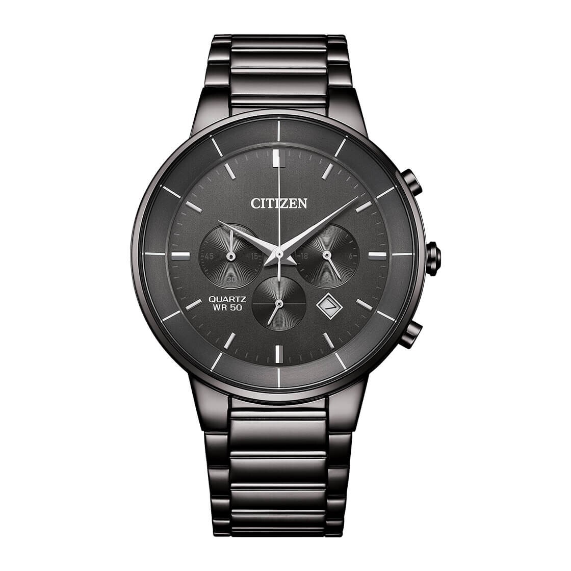 Citizen AN8227-53H Quartz Chronograph Black Stainless Steel