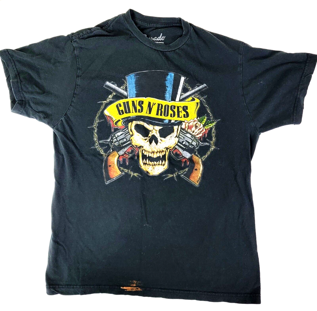 Vintage Guns N' Roses Bravado 100% Cotton Black Short Sleeve T