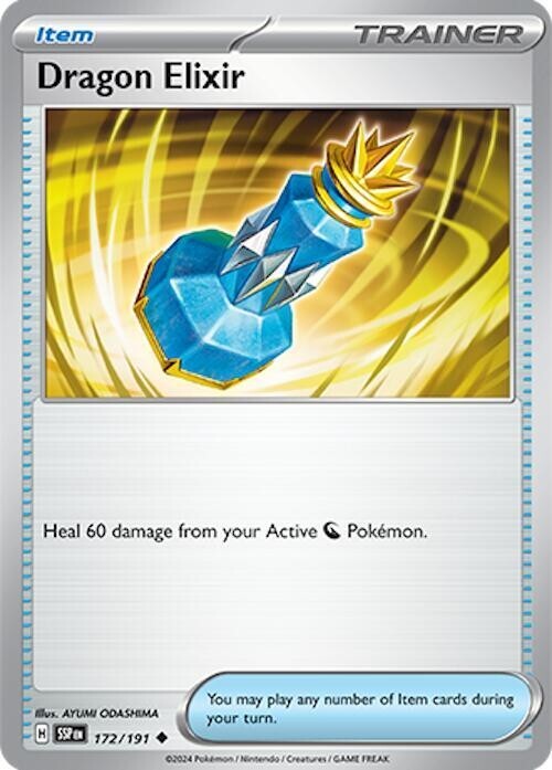 Dragon Elixir 172/191 - [SV08 Surging Sparks] Reverse Holofoil Damaged