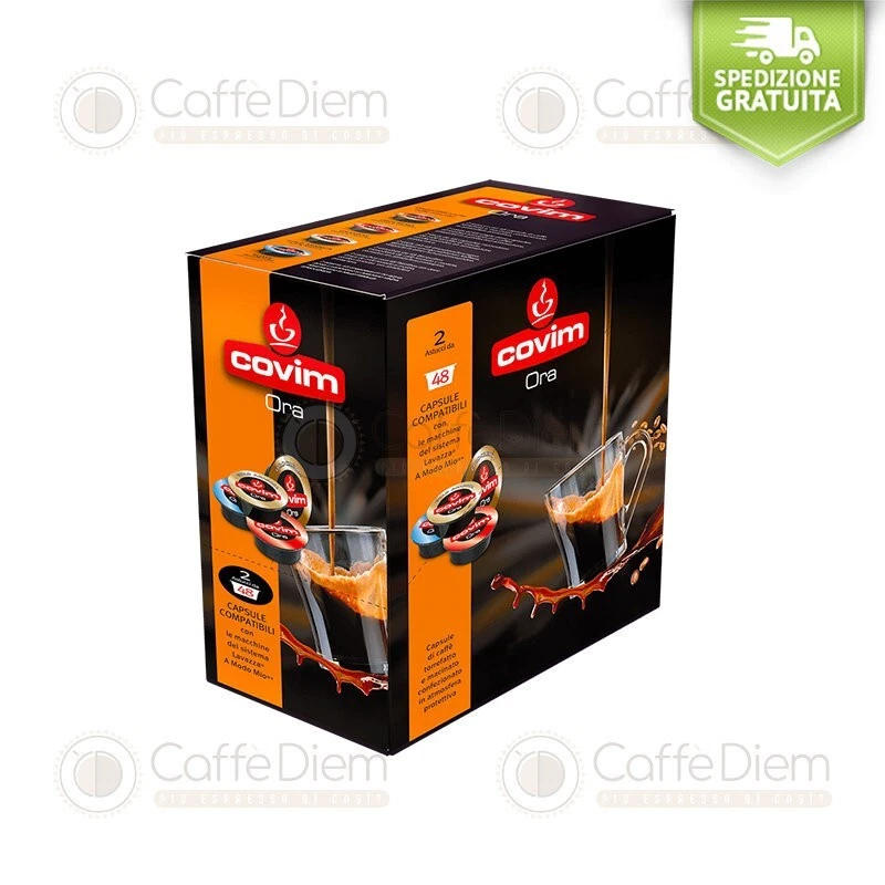 Covim 288 Capsule Compatibili Lavazza A Modo Mio Orocrema  Caffè Covim A Modo Mi - Immagine 4 di 4